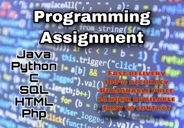 I will help you to do programing projects