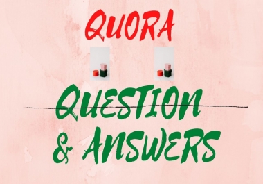I Give 10 Quora Questions & Answer with Backlink