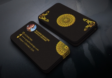 I will do Professional Luxuary Business Card design like this