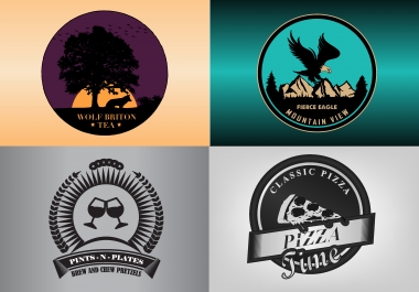 I'll design for you 1 unique vintage logo
