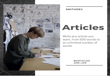 We write any article of 1000 words professionally,  one day delivery