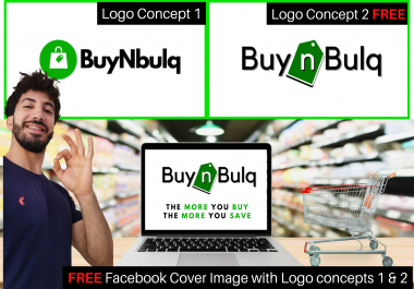 I will design a minimal unique logo for your ecommerce website