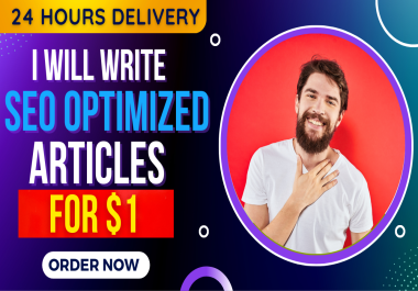 I will create an engaging,  SEO optimized article or blog post Within 24h