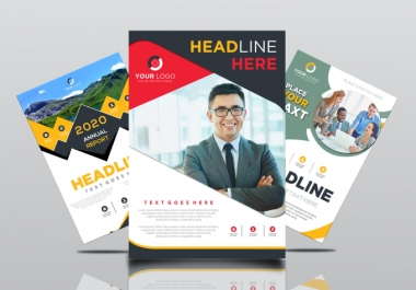 I will design a professional business flyer or poster