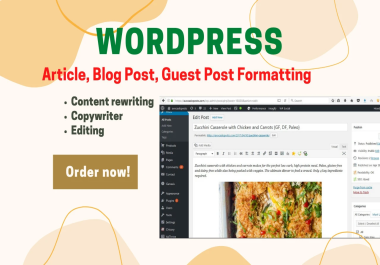 I will provide Formatted,  Copywritten and SEO friendly Full-Featured Articles