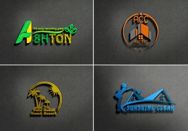 I will design creative 3d versatile logo designs