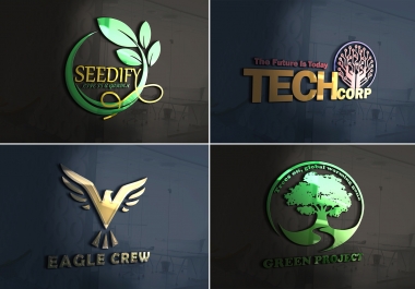 I will do amazing 3d,  versatile logo design