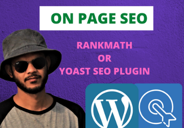 I will provide Word press on page SEO with rank math and yoast seo plugin