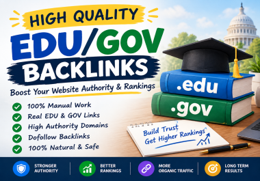 I will build high quality EDU/GOV backlinks for seo and website authority