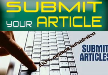 I will do 80 article or free guest posting site manually to get traffic