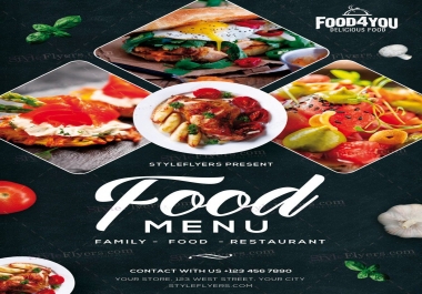 menu board or digital menu.