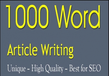 A+ Perfect 1000+ Word Unique Best for SEO Service