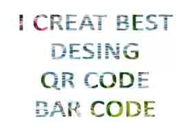 I create best design QR Code and barcode timely