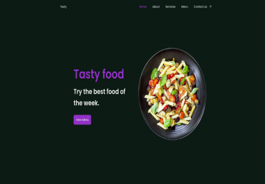 Responsive Template - Restaurant Website Uniqe
