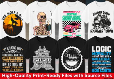 I will create any custom t shirt design and clothing design