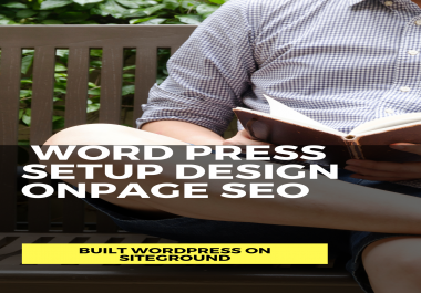 Design, setup and onpage seo wordpress