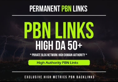 Get powerful 500 DA50+ permanent pbn backlink