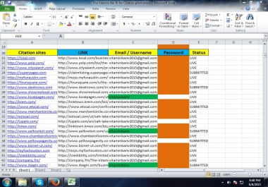 I will do 50 local business listing and citations building for any country