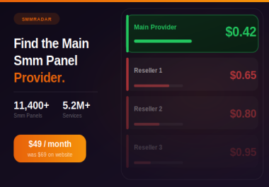 SmmRadar Access 11,400+ Panels & 5.2M+ Services to Find Main SMM Provider
