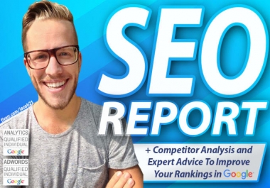 #1 page on google rank,  I will create a SEO audit report.