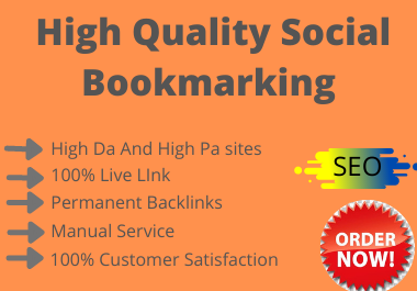 20 Social Bookmarks High DA PA and PR Social Bookmarking Backlink Services