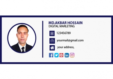 I will create startling email signature