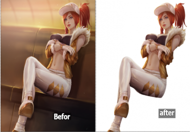 I will remove your photo background,  crop image
