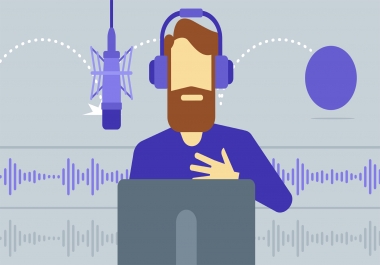 English voice over with Us, Uk and indian accents