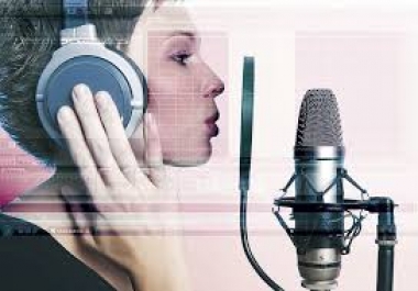 I will record great sound with a professional mic in 5 hours
