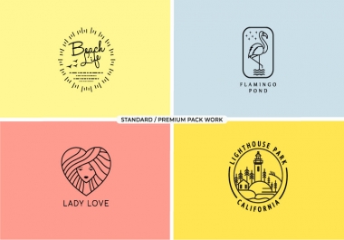 I will design 2 modern minimalist logo vector files