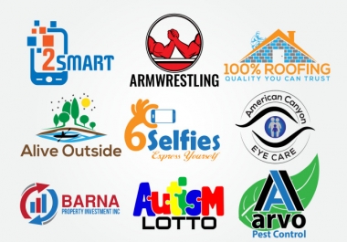 I will do 2 modern business logo design
