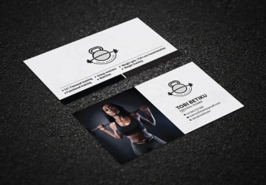 I will design elegant double sided business card print ready files