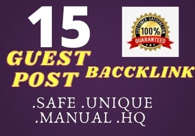 Manually 15 high authority guest posts Writing and publishing included ON High DA PA Website