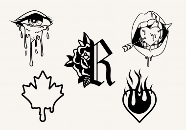 I will draw simple black and white illustration for you