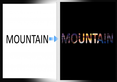 I will beautify any word or phrase with a beautiful clipping mask and awesome images