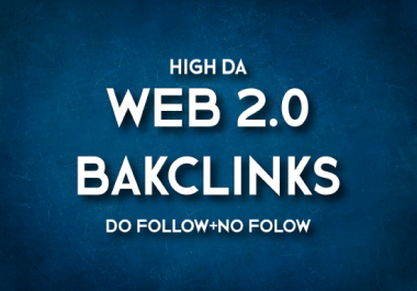 I will build 70 Super Web 2.0 backlinks
