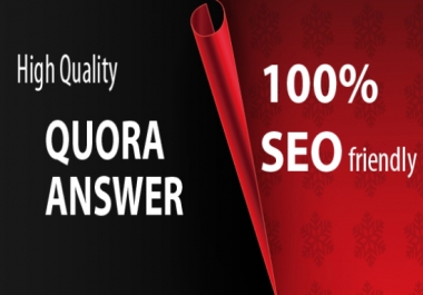 Promote Your Website with niche Relevant Powerful 5+ Quora Answer Backlinks