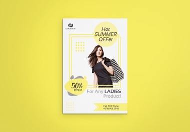 I will do professional flyer design with unlimited revision