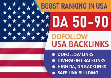 Premium 1,000 USA Backlinks - High DA 50-90+ for SEO Success