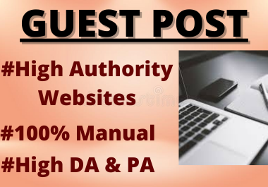 Write and publish 10 Guest Post High DA Contextual Permanent back-links unique link building