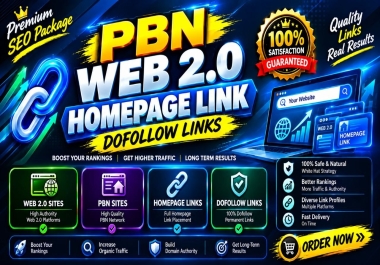200 PBN Web 2.0 Homepage Backlinks for Higher Google Rankings