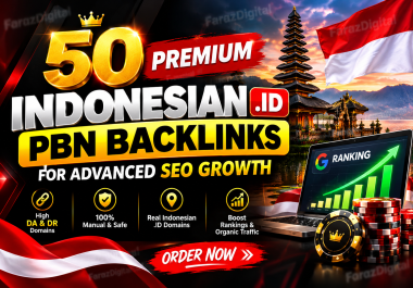 50 Premium Indonesian. ID PBN Backlinks for Advanced SEO Growth