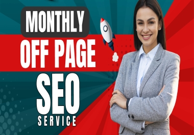 Monthly Drip feed Off-Page SEO Rank for Your Website