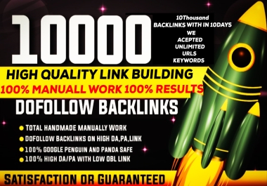 10k Thousand Powerful Dofollow permanent backlinks
