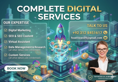 I will do social media managment,  virtual assistant tasks accurate typing & data entry work