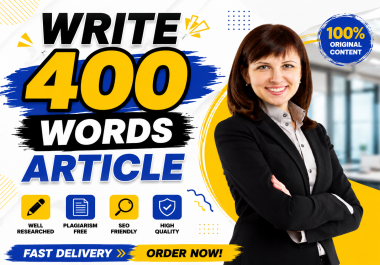 Write 400 Words Paragrah for You 400+ Rating