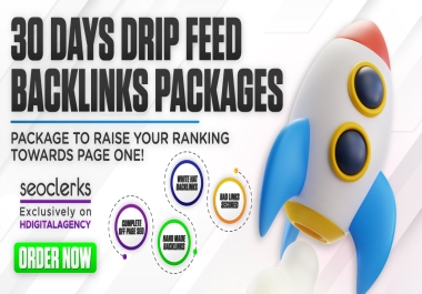 Boost your websites with 30 Days Drip Feed SEO Service Manual link Building