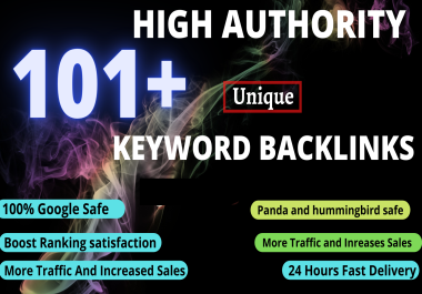 Exclusively-Google 1st Rank Boost High Authority 101+ Keywords Backlinks