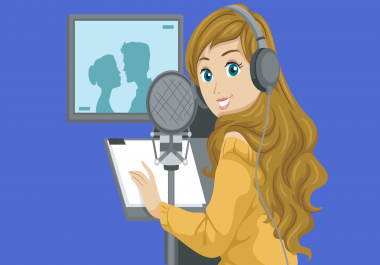 I will give you a voiceover for anything you want