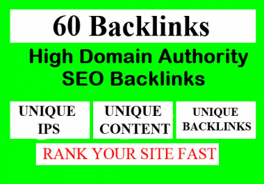 I will do 60 white hat seo backlinks from my high da sites for off page